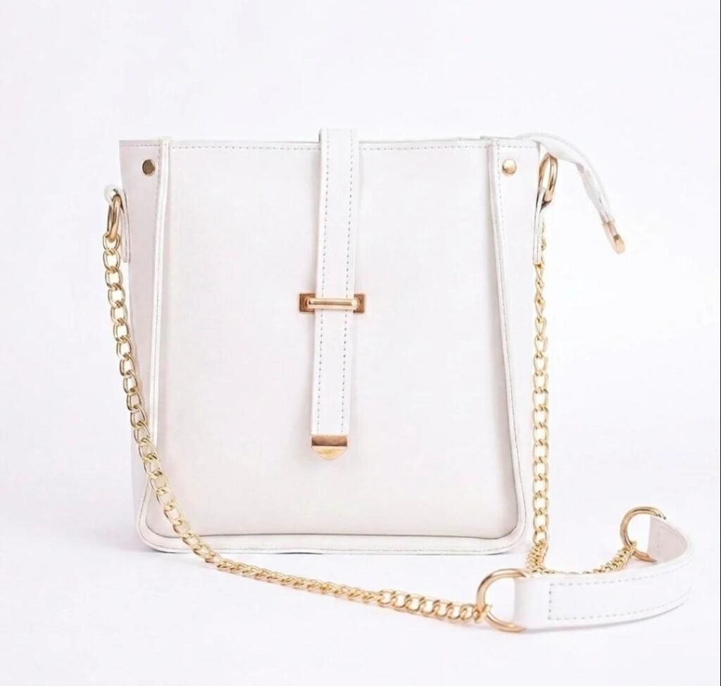 White Flap Cross Body Bag