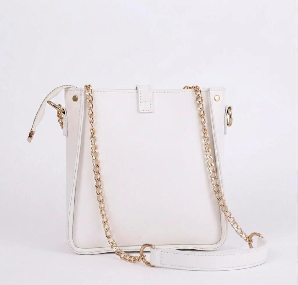 White Flap Cross Body Bag