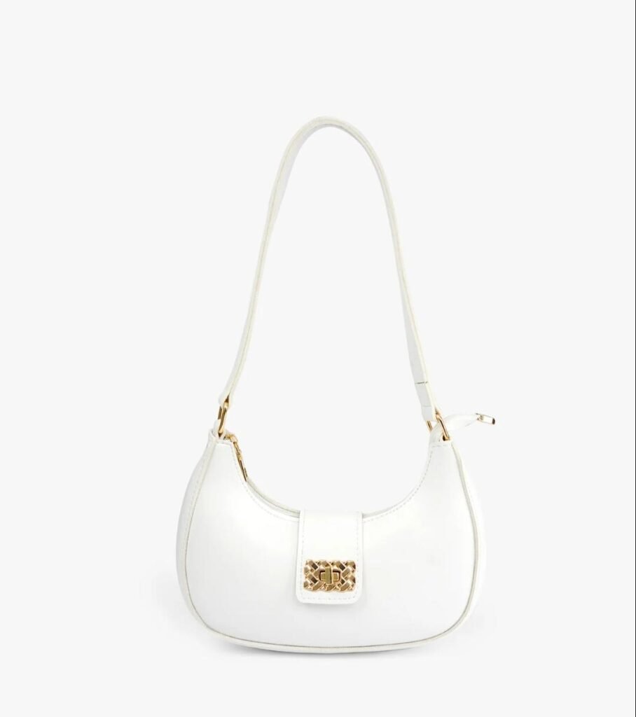 White AVA Shoulder Bag