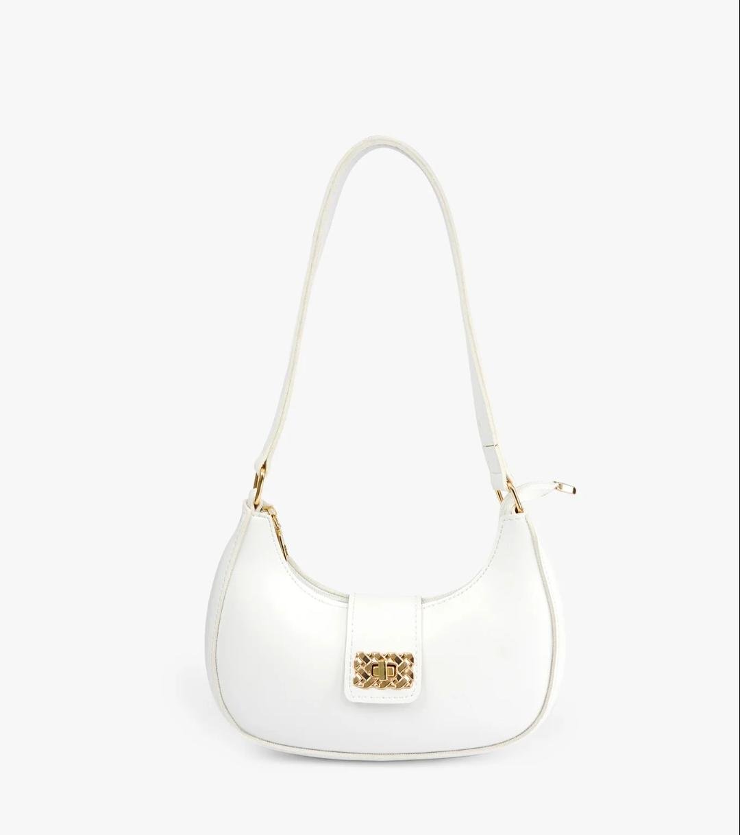 White AVA Shoulder Bag - Image 2