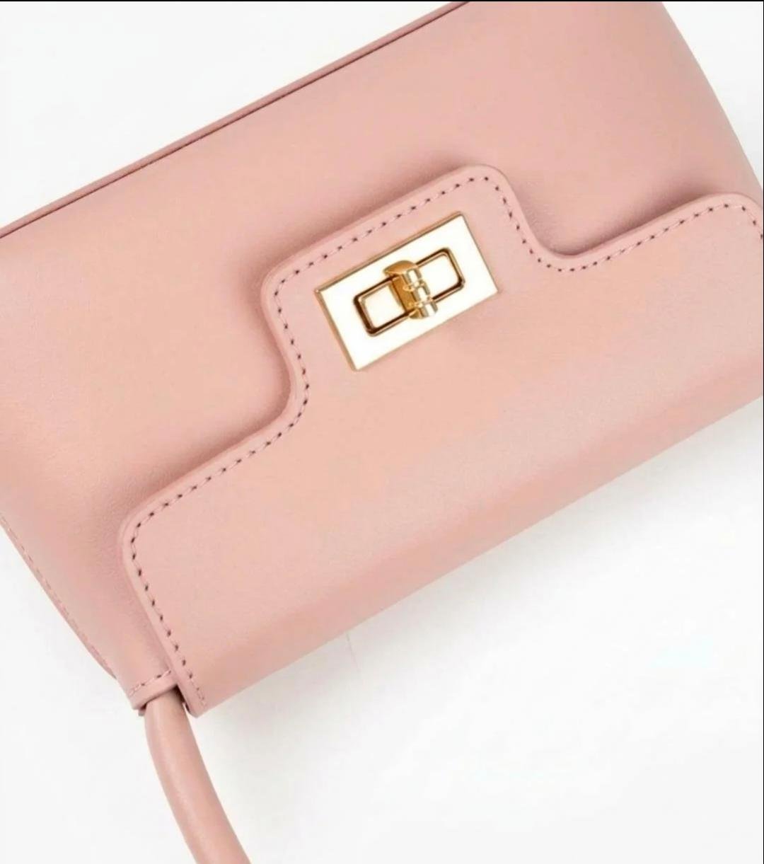 Pink Elyra Shoulder Bag - Image 2