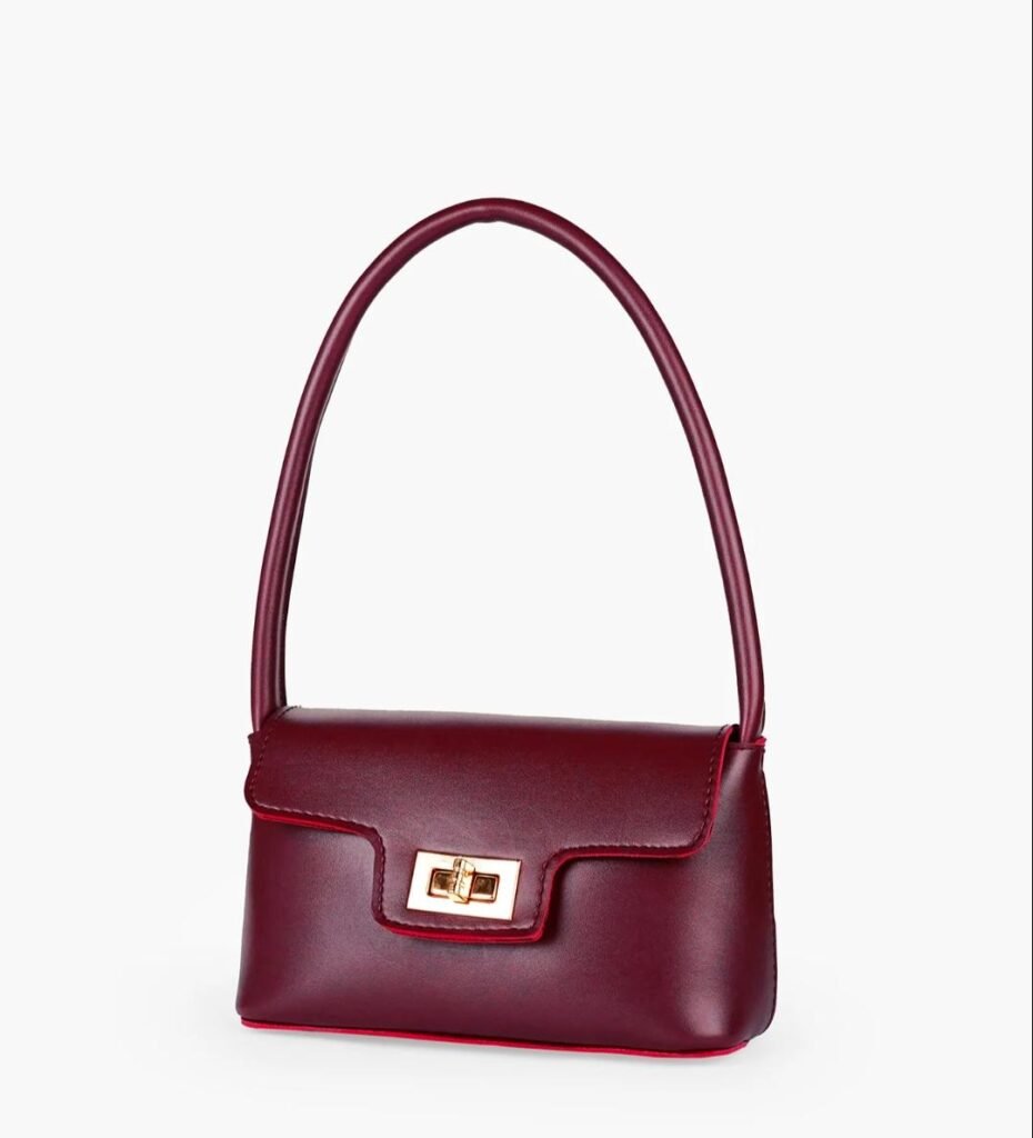 Burgundy Elyra Shoulder Bag