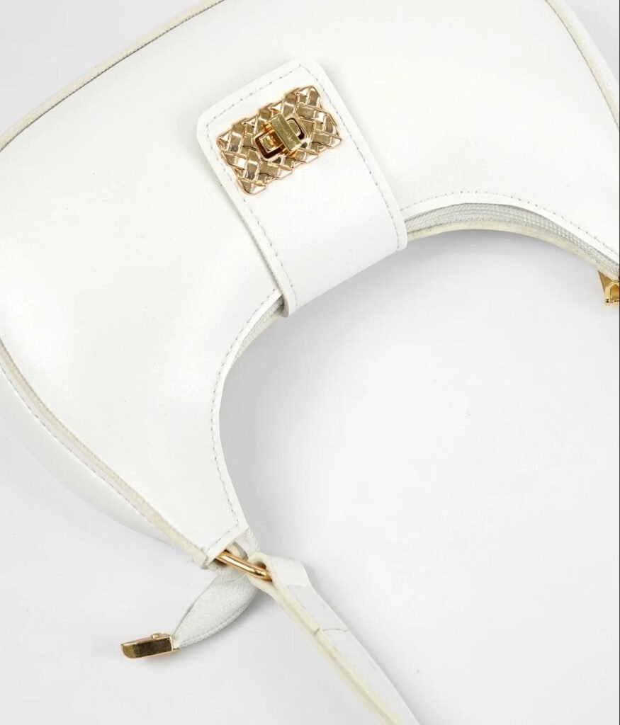 White AVA Shoulder Bag
