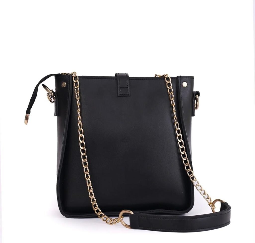 Black Flap Cross Body Bag