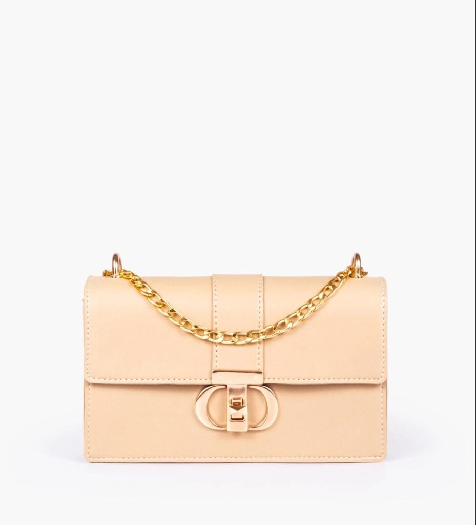 Off white Luna Adjustable Chain Strap Crossbody Bag